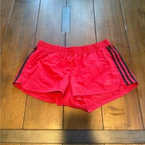 Adidas Women's Bright Red Athletic Shorts